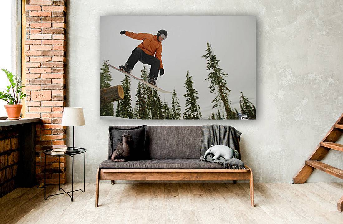 Snowboarder In Mid Air - Powderaddicts