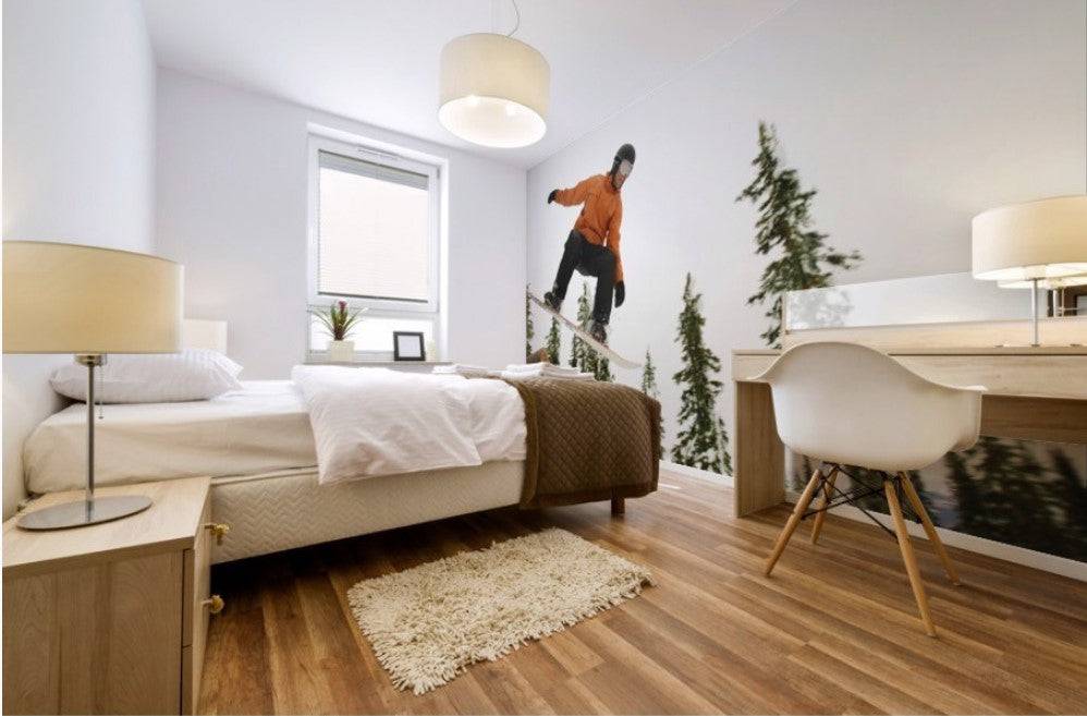 Snowboarder In Mid Air - Powderaddicts