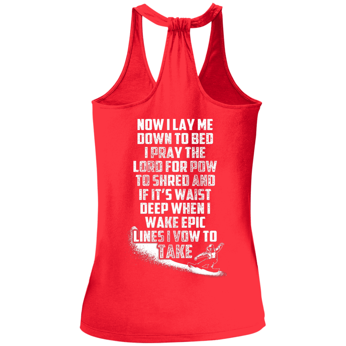 Snowboarder&#39;s Prayer Tank Tops - Powderaddicts