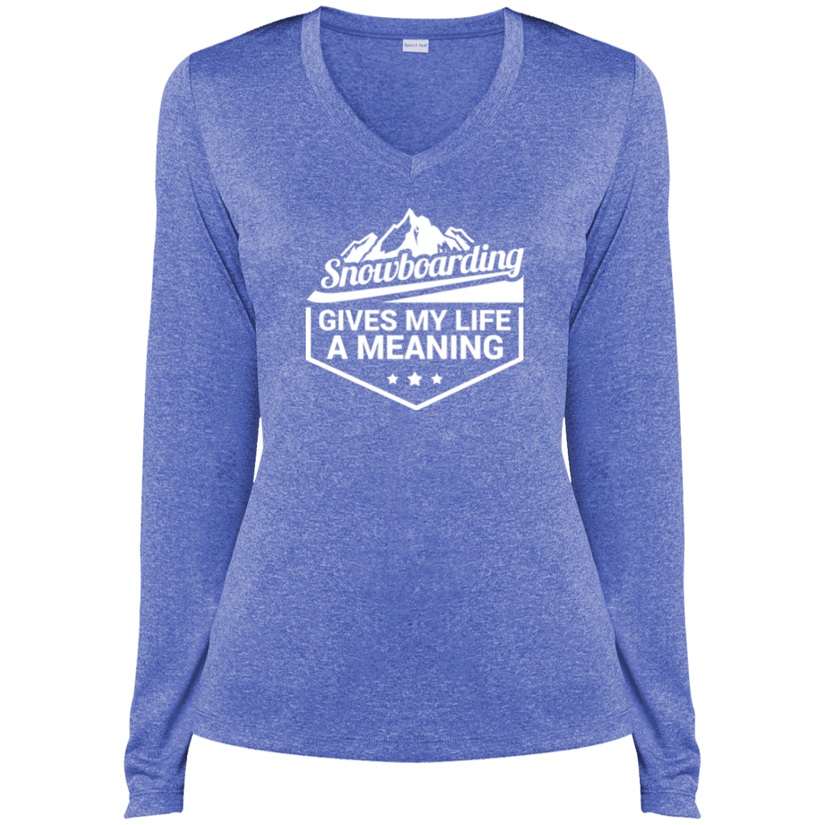 Snowboarding Gives My Life A Meaning Ladies Tees and Tank Tops - Powderaddicts