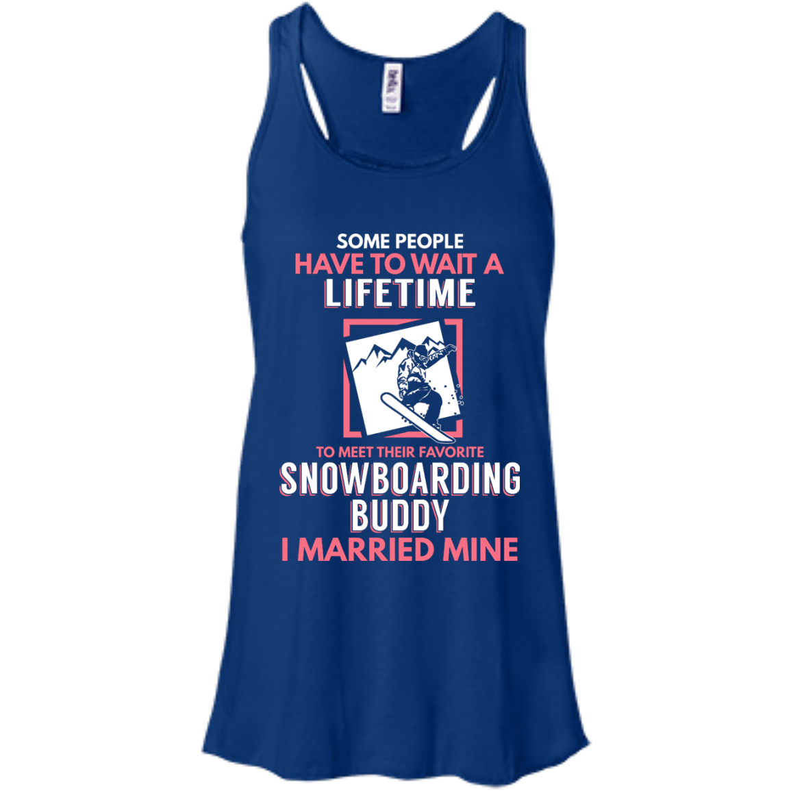 Snowboarding Mom Buddy - I Married Mine Tank Tops - Powderaddicts