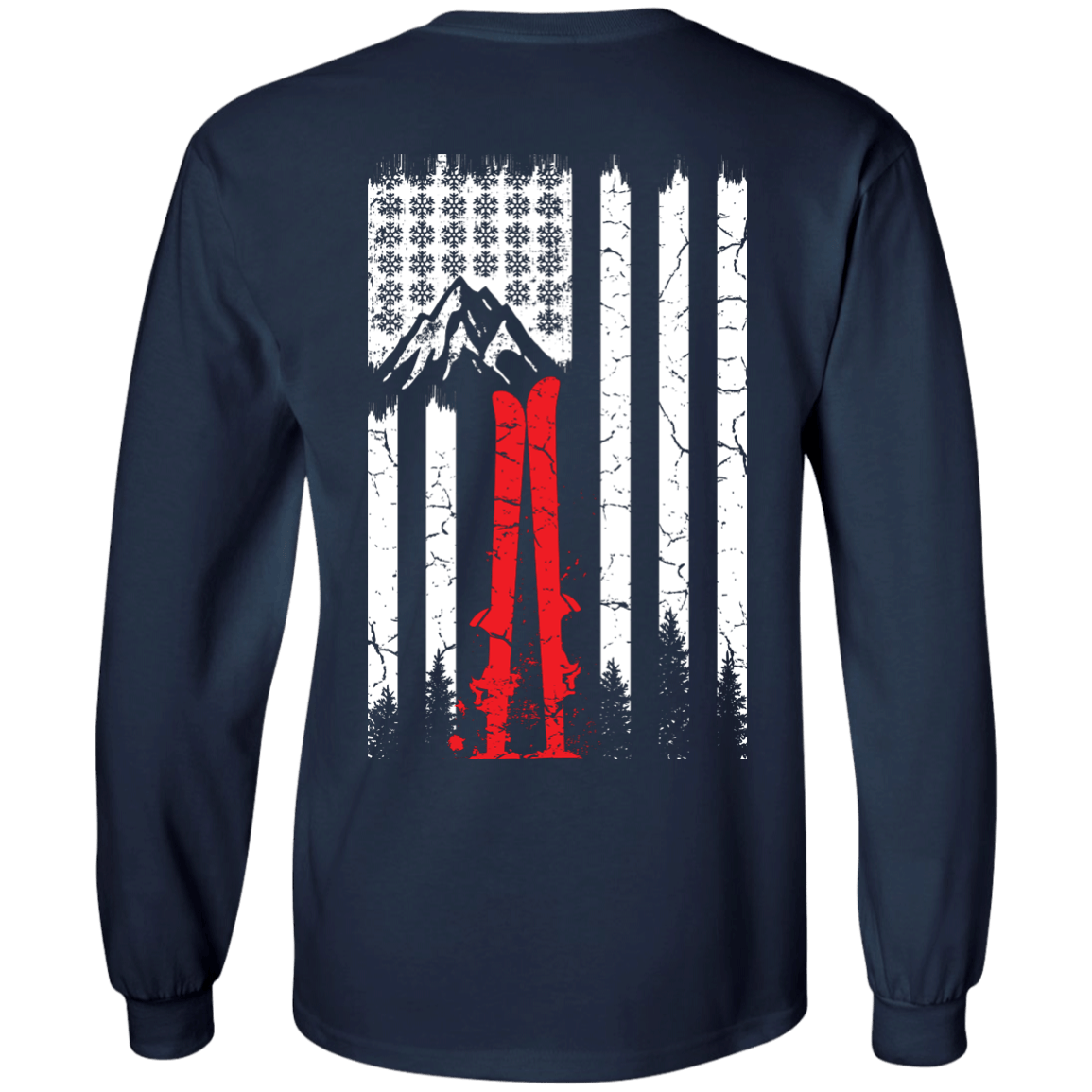 Snowflakes N Stripes Long Sleeves - Powderaddicts