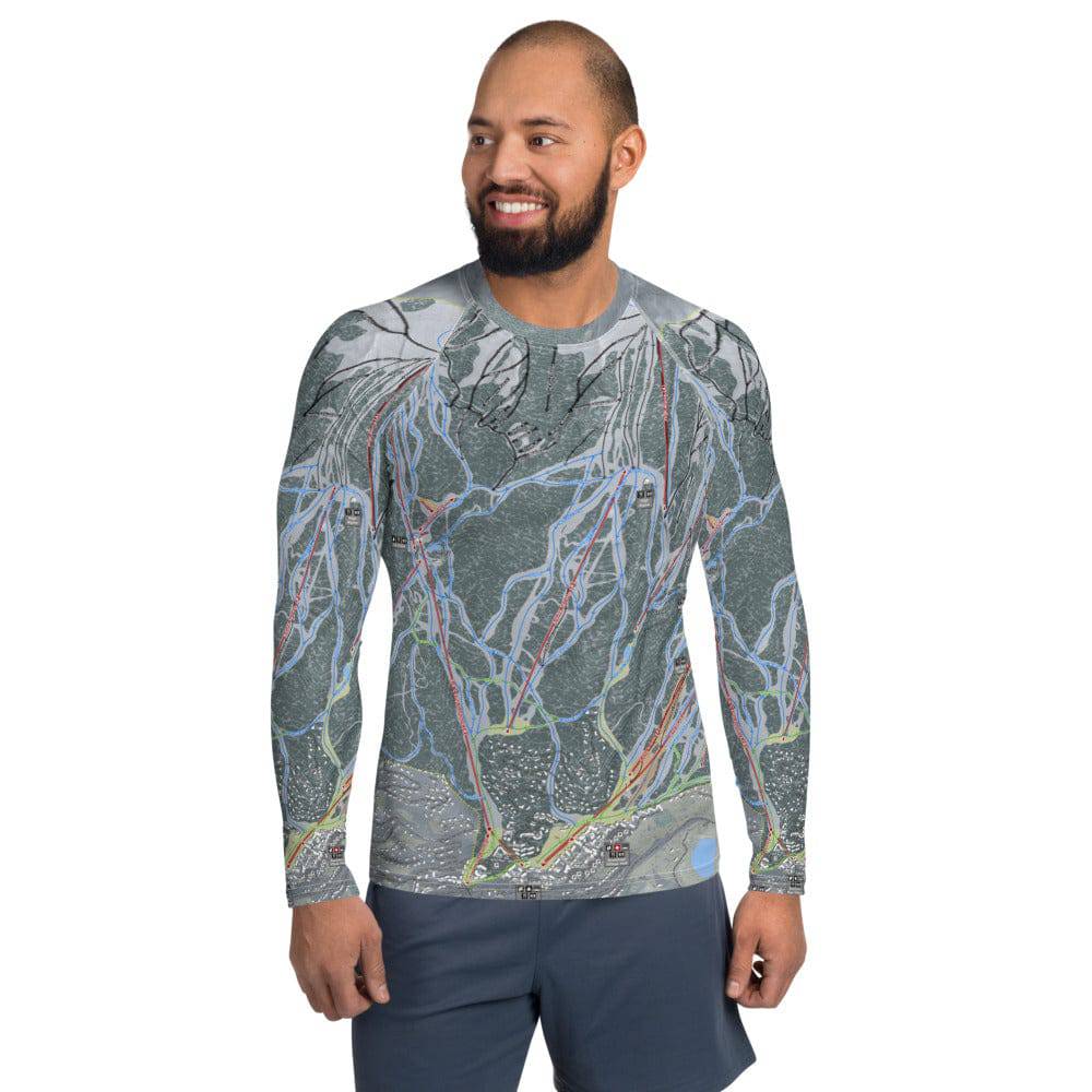 Snowmass, Colorado Ski Trail Map Men's Base Layers