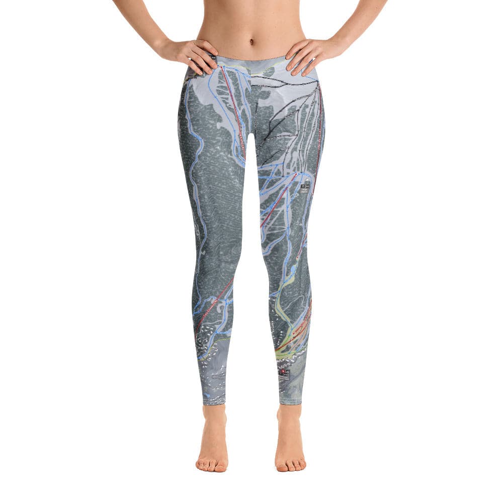 Snowmass, Colorado Ski Trail Map Women's Base Layer Bottom - Powderaddicts