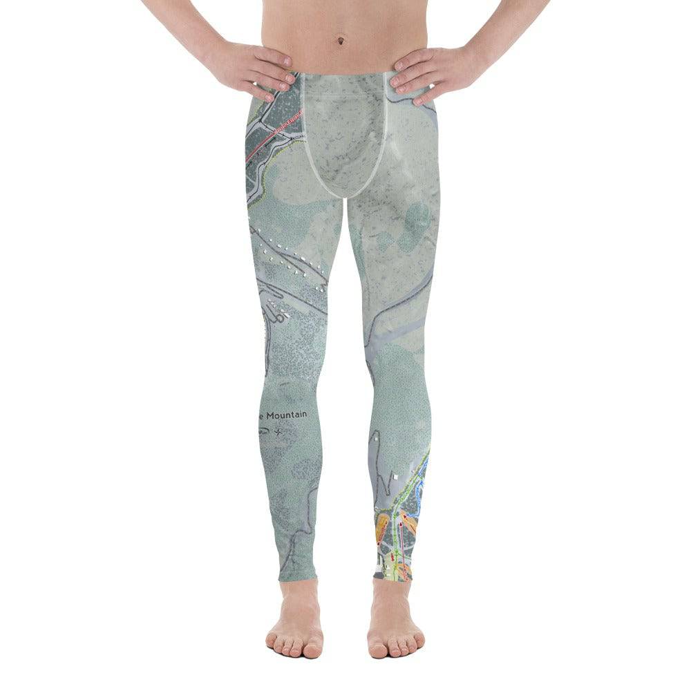 Snowshoe Mountain, West Virginia Ski Trail Map Men's Base Layer Bottom