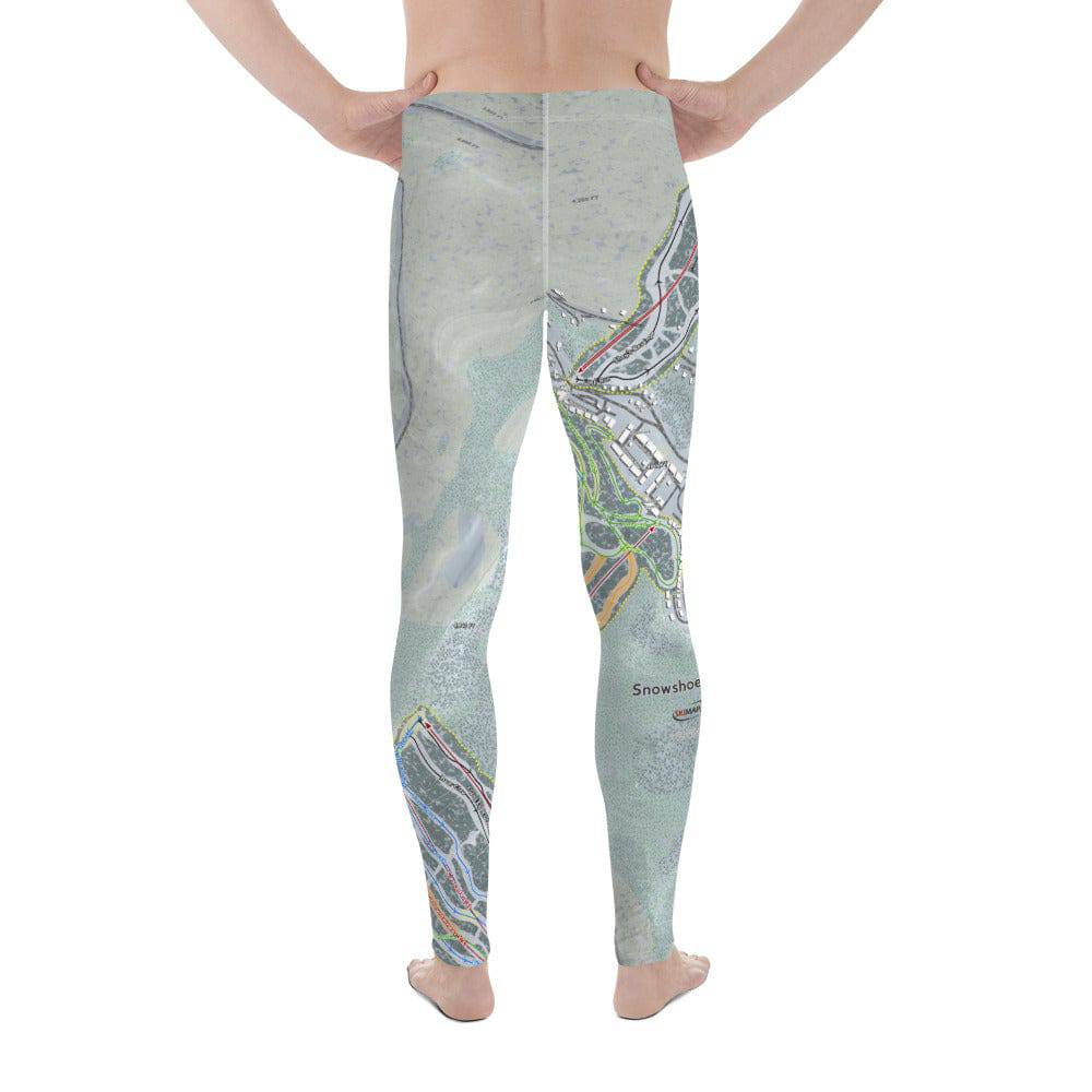 Snowshoe Mountain, West Virginia Ski Trail Map Men's Base Layer Bottom - Powderaddicts