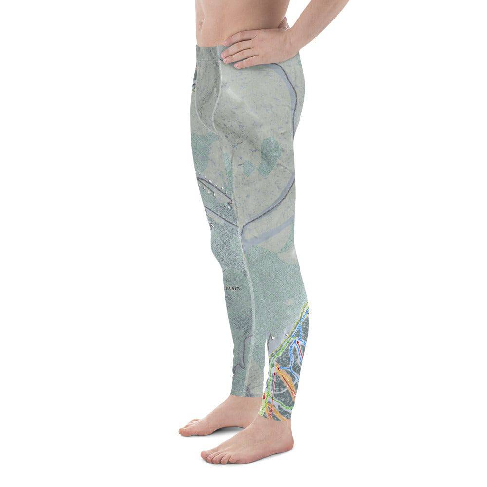 Snowshoe Mountain, West Virginia Ski Trail Map Men&#39;s Base Layer Bottom - Powderaddicts