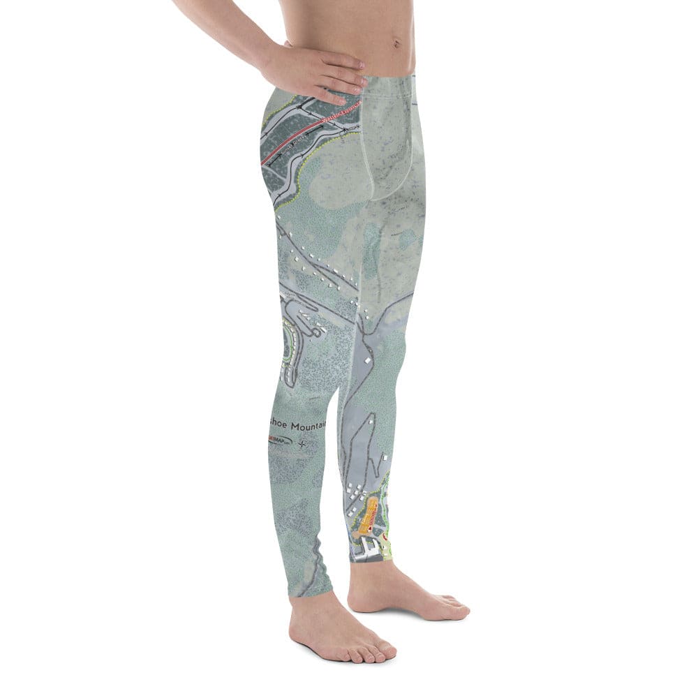 Snowshoe Mountain, West Virginia Ski Trail Map Men&#39;s Base Layer Bottom - Powderaddicts