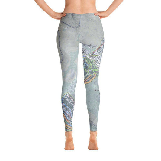 Snowshoe Mountain, West Virginia Ski Trail Map Women's Base Layer Bottom - Powderaddicts