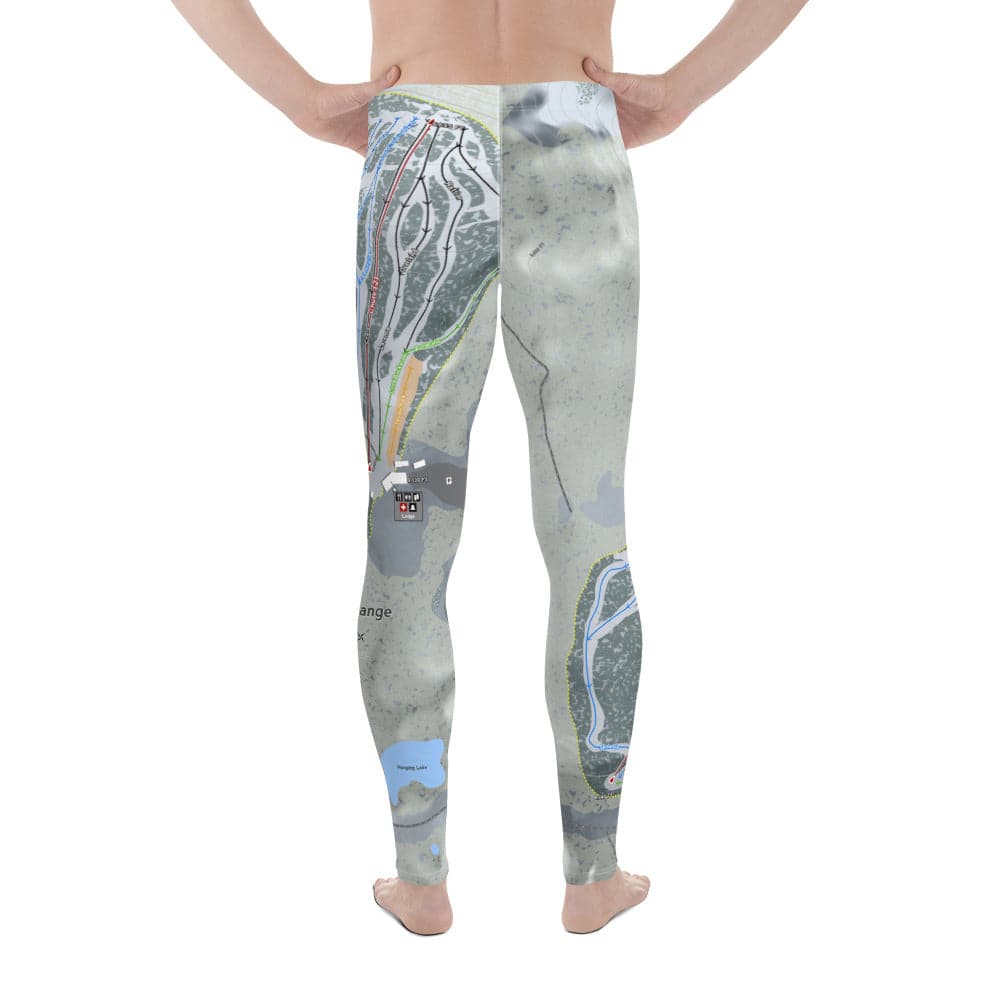 Snowy Range, Wyoming Ski Trail Map Men's Base Layer Bottom - Powderaddicts