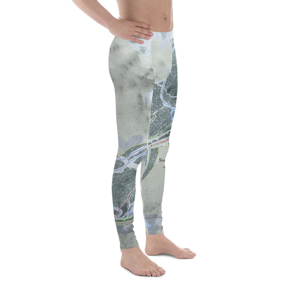 Snowy Range, Wyoming Ski Trail Map Men's Base Layer Bottom - Powderaddicts