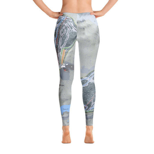 Snowy Range, Wyoming Ski Trail Map Women's Base Layer Bottom - Powderaddicts