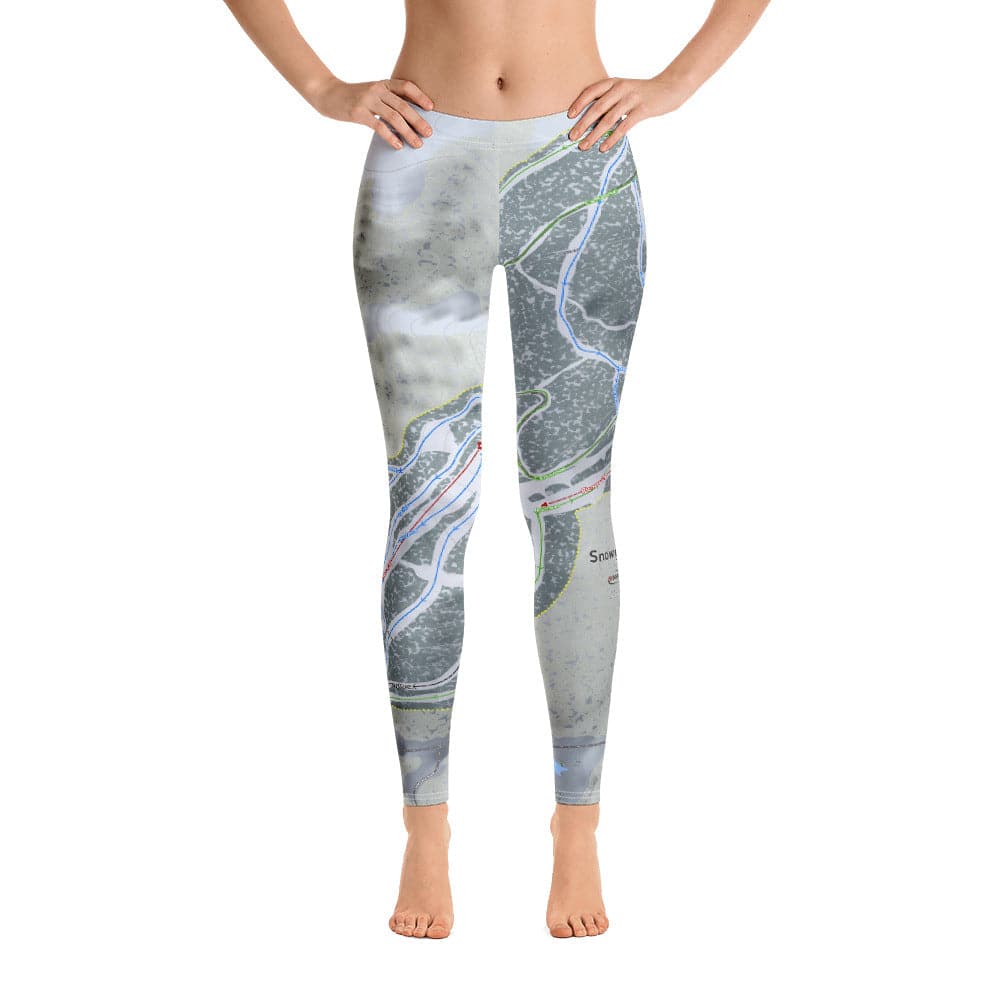 Snowy Range, Wyoming Ski Trail Map Women's Base Layer Bottom - Powderaddicts