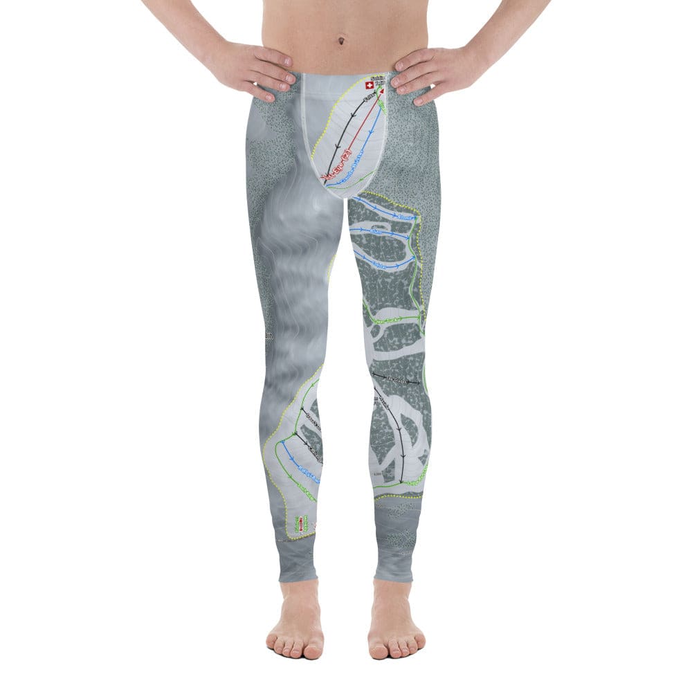 Soldier Mountain, Idaho Ski Trail Map Men's Base Layer Bottom - Powderaddicts
