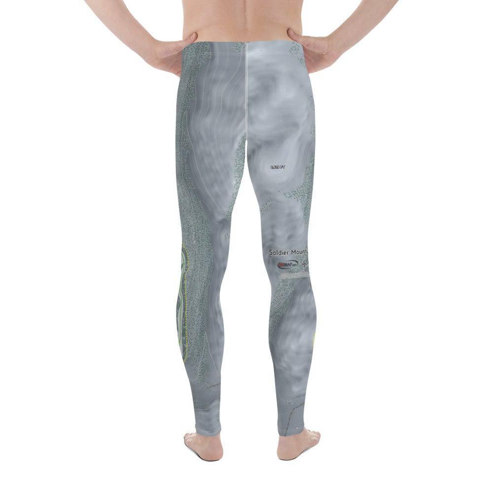 Soldier Mountain, Idaho Ski Trail Map Men's Base Layer Bottom - Powderaddicts