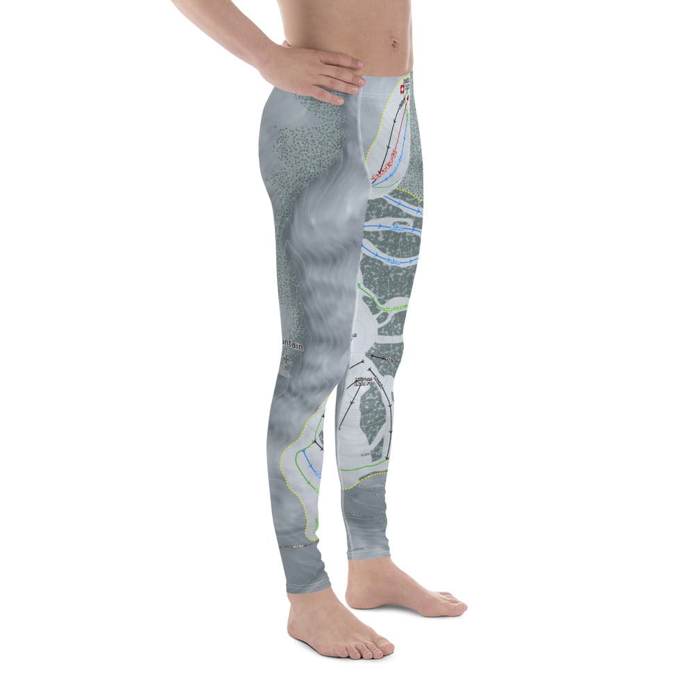 Soldier Mountain, Idaho Ski Trail Map Men's Base Layer Bottom - Powderaddicts