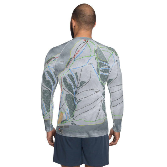Soldier Mountain, Idaho Ski Trail Map Men's Base Layer Top - Powderaddicts