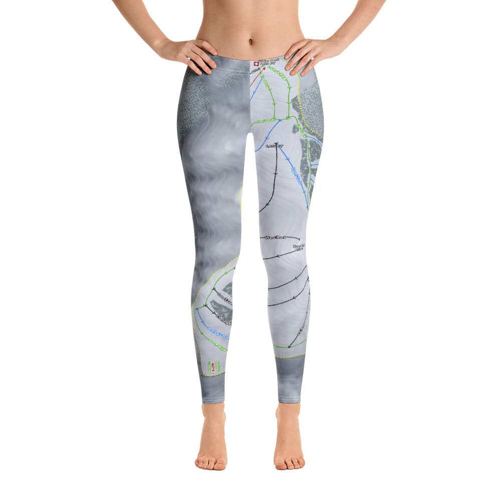 Soldier Mountain, Idaho Ski Trail Map Women's Base Layer Bottom - Powderaddicts