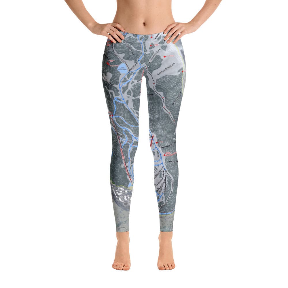 Solitude, Utah Ski Trail Map Women's Base Layer Bottom - Powderaddicts