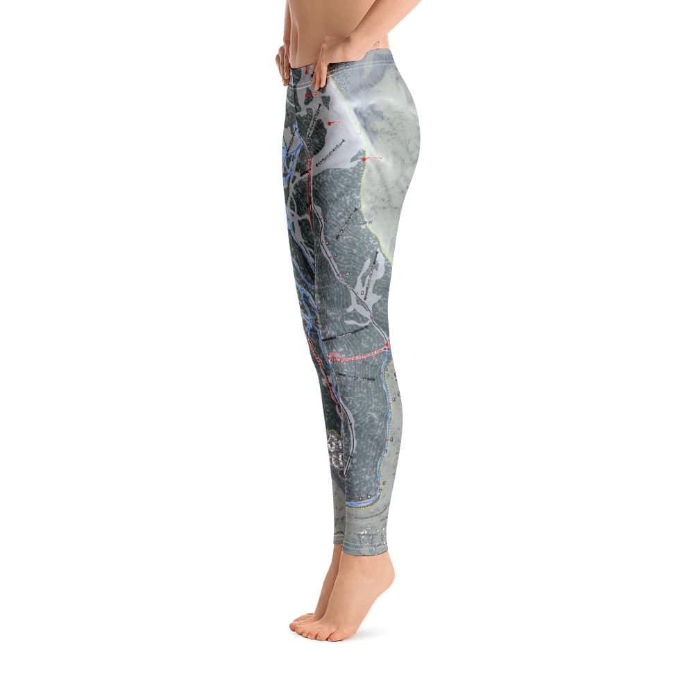 Solitude, Utah Ski Trail Map Women's Base Layer Bottom - Powderaddicts