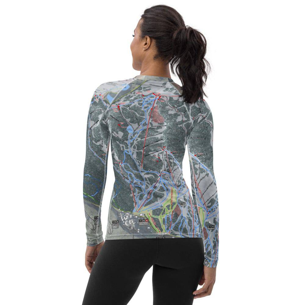 Solitude, Utah Ski Trail Map Women's Base Layer Top - Powderaddicts
