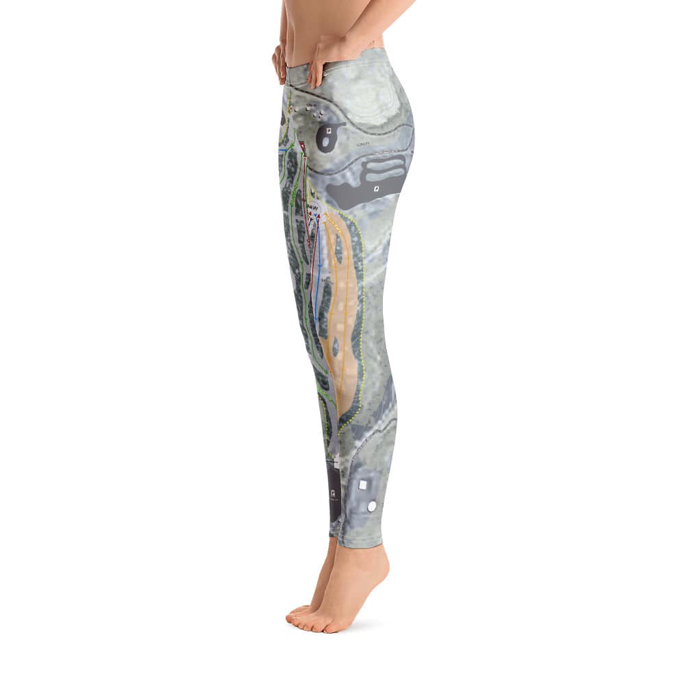 Spirit Mountain, Minnesota Ski Trail Map Women's Base Layer Bottom - Powderaddicts