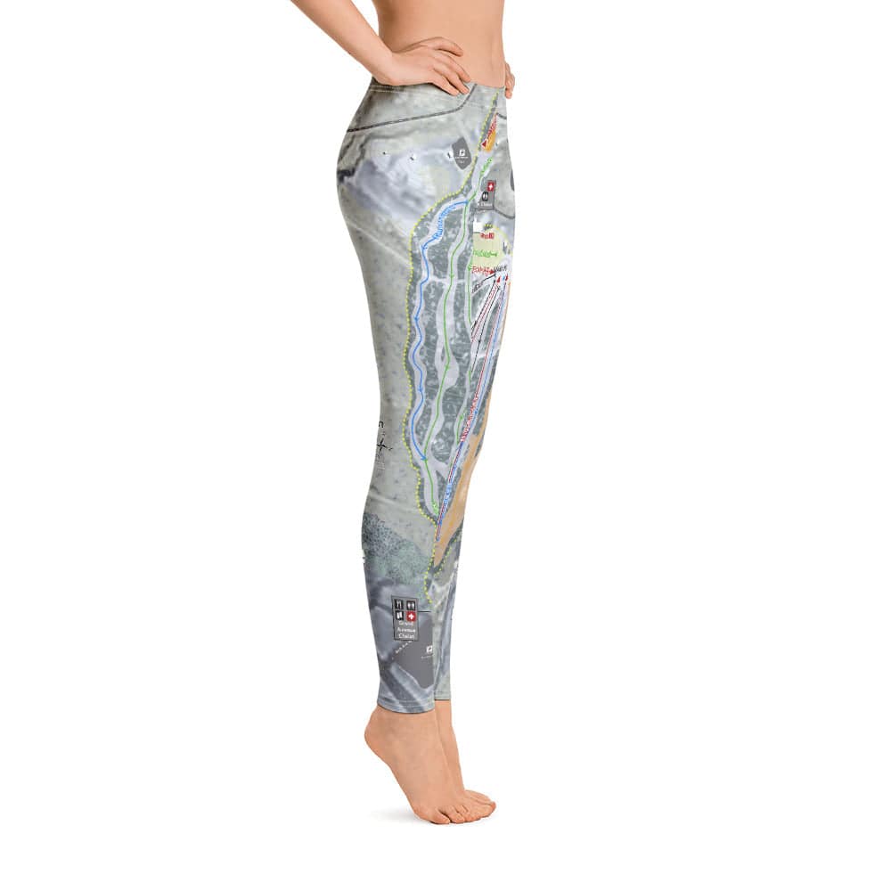 Spirit Mountain, Minnesota Ski Trail Map Women's Base Layer Bottom - Powderaddicts