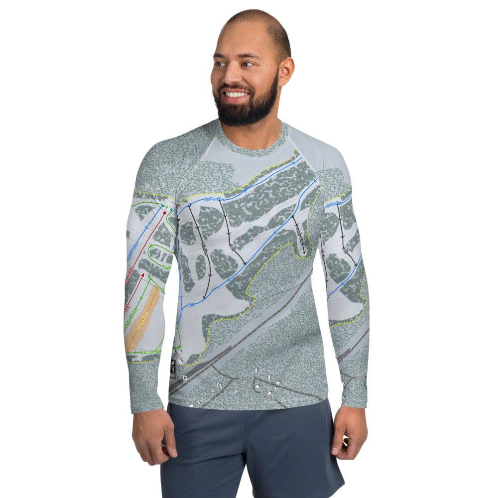 Spout Springs, Oregon Ski Trail Map Men's Base Layer Top
