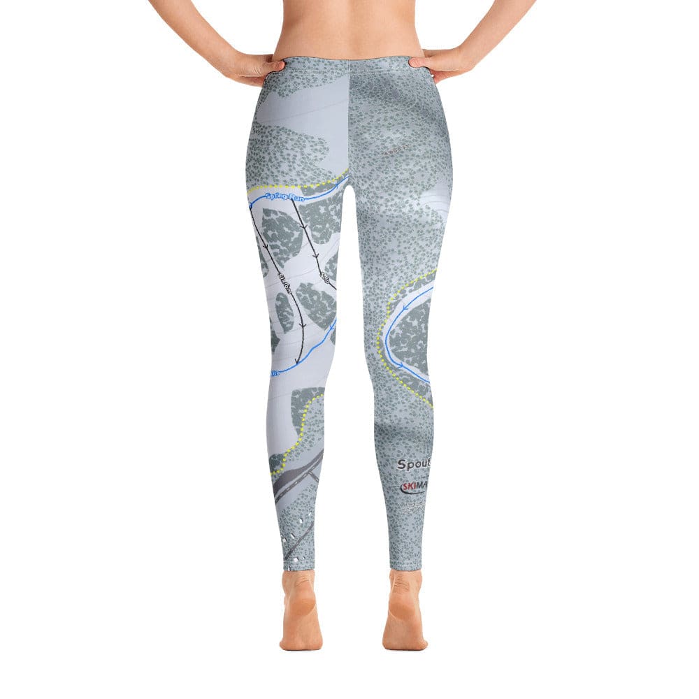 Spout Springs, Oregon Ski Trail Map Women's Base Layer Bottom
