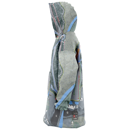 Spring Mountain, Pennsylvania Ski Trail Map Snuggie - Powderaddicts