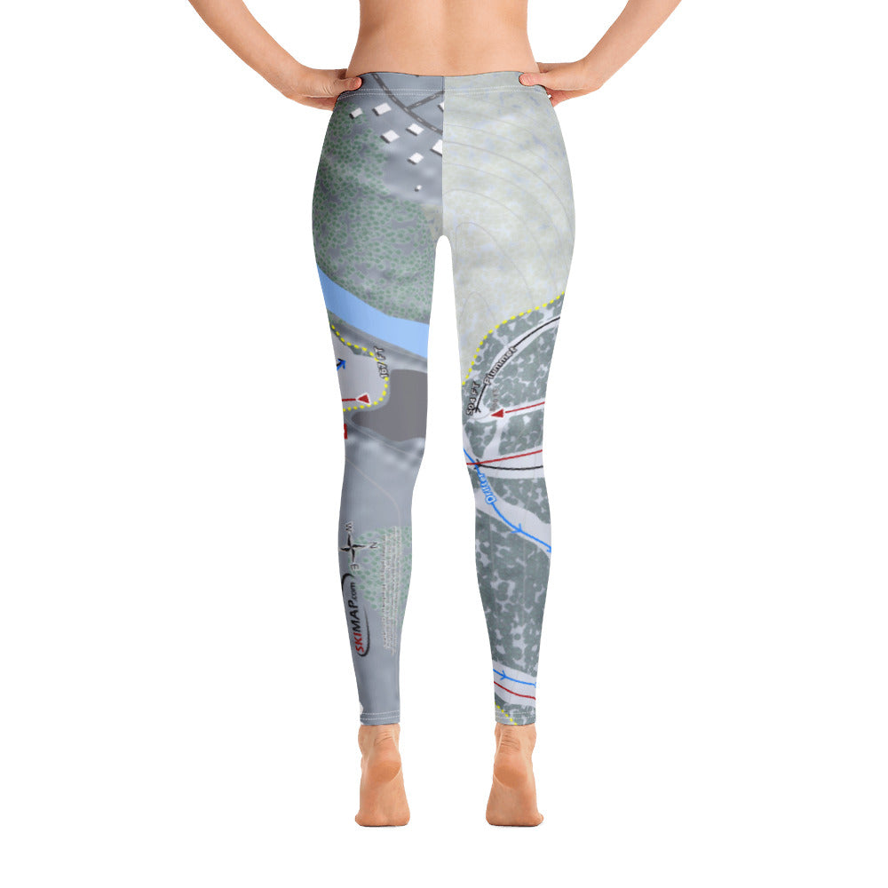 Spring Mountain, Pennsylvania Ski Trail Map Women's Base Layer Bottom - Powderaddicts