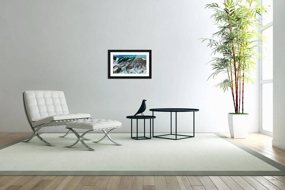 Steamboat Springs Ski resort oil painting - Powderaddicts