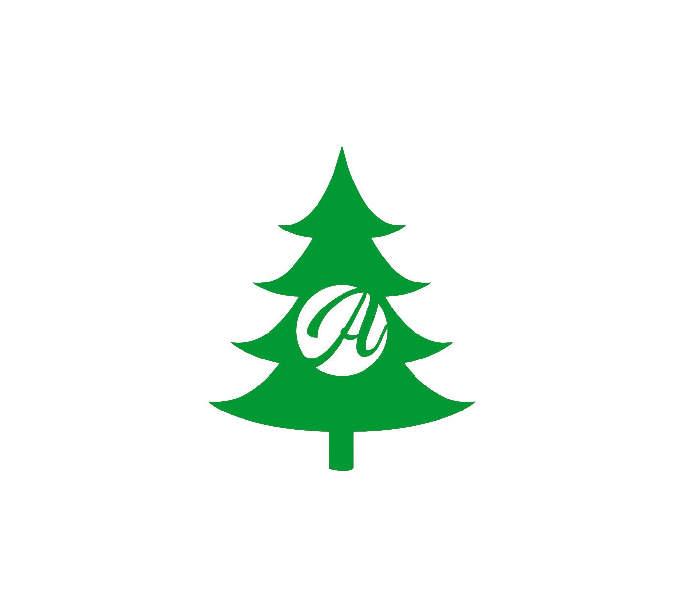 Christmas Tree Initial - Powderaddicts