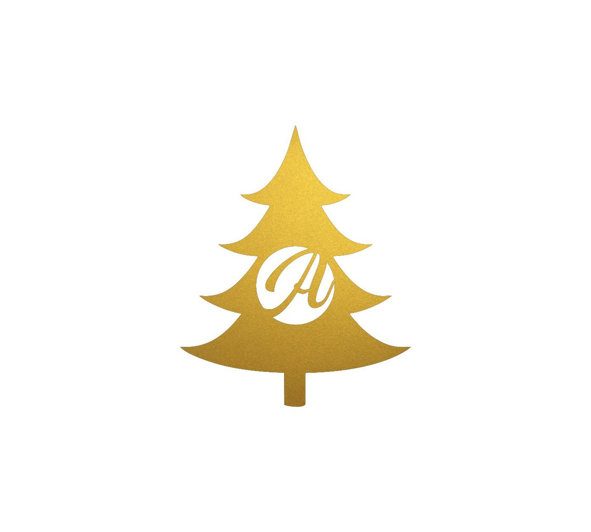 Christmas Tree Initial - Powderaddicts