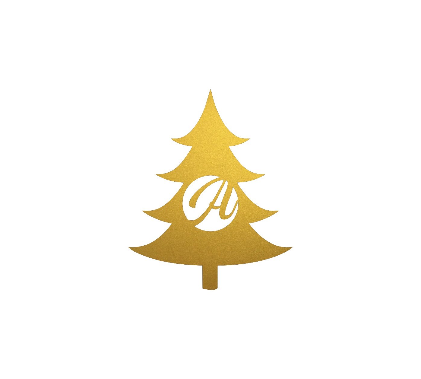 Christmas Tree Initial - Powderaddicts