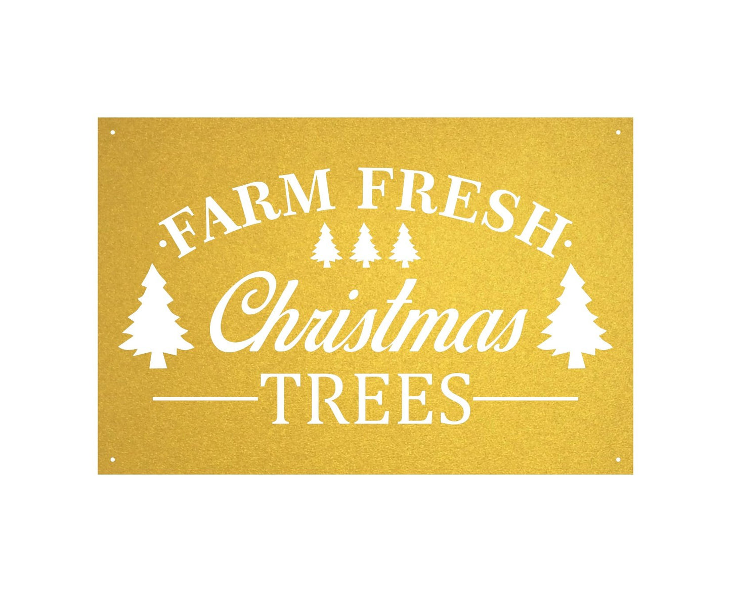Fresh Christmas Trees Sign - Powderaddicts