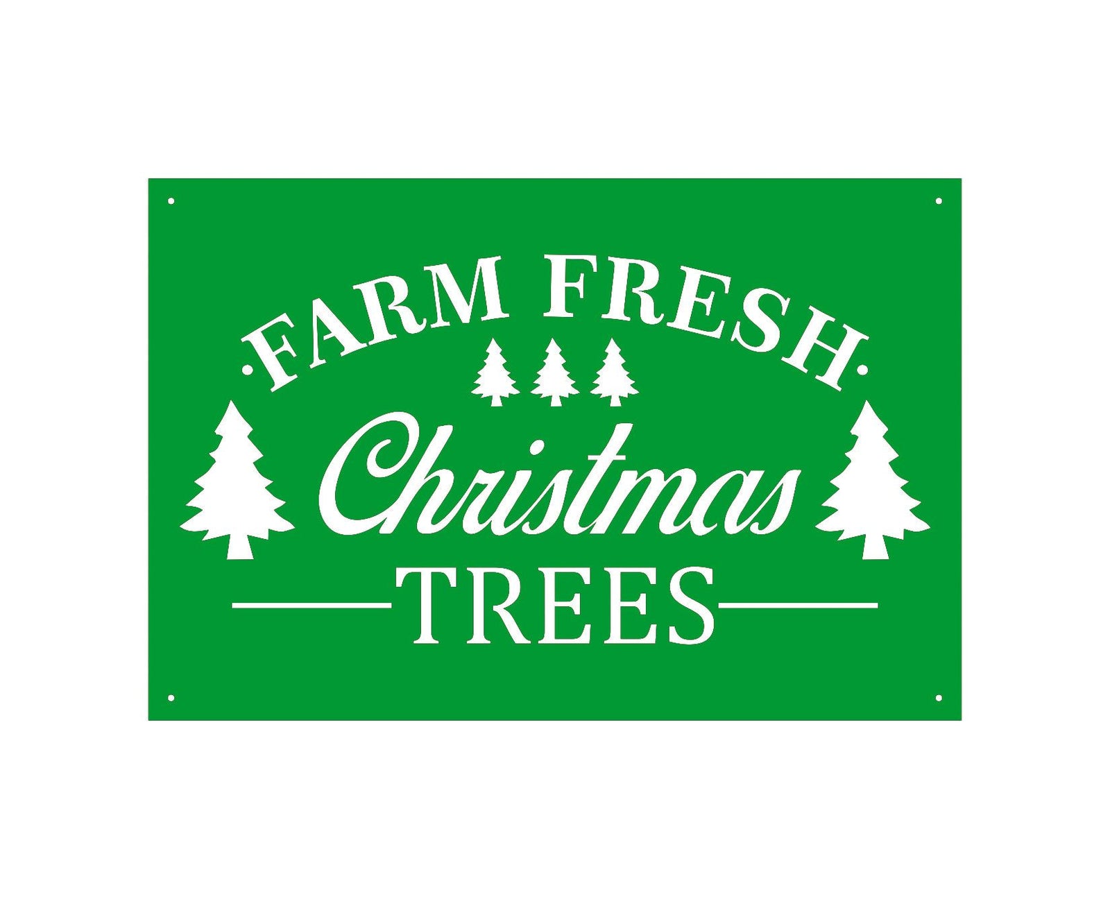 Fresh Christmas Trees Sign - Powderaddicts