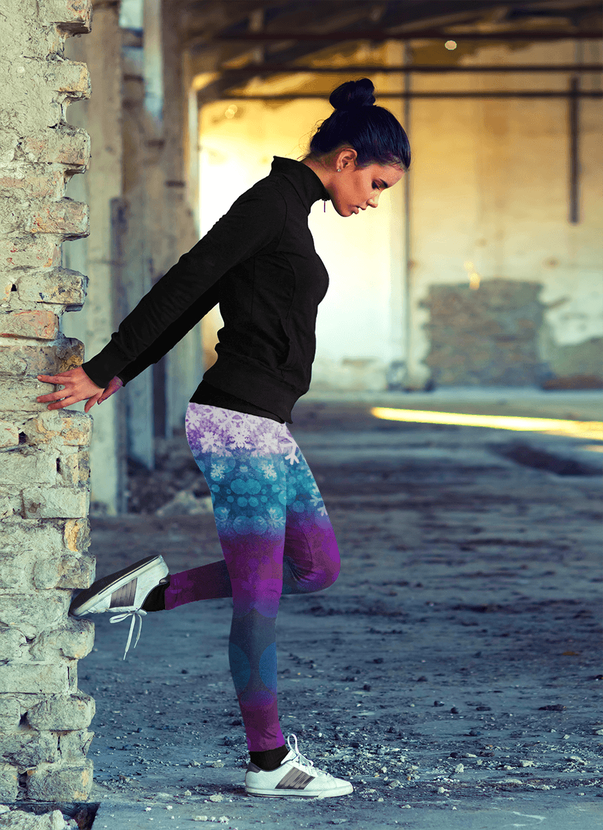 Striped Snow Leggings - Powderaddicts