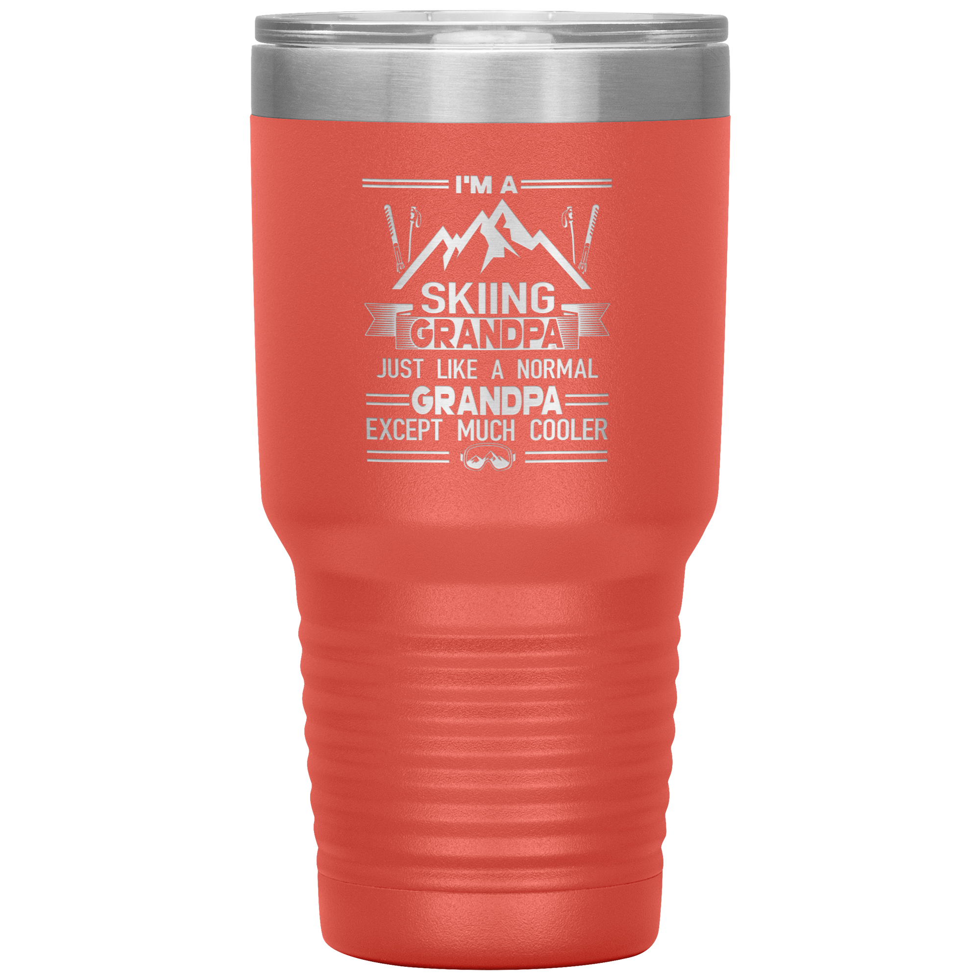 I'm A Skiing Grandpa 30oz Tumbler - Powderaddicts