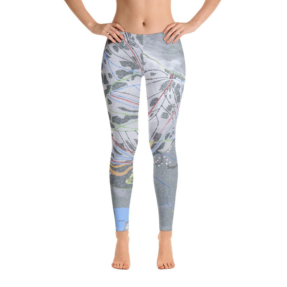 Sugar bowl, California Ski Trail Map Women&#39;s Base Layer Bottom - Powderaddicts