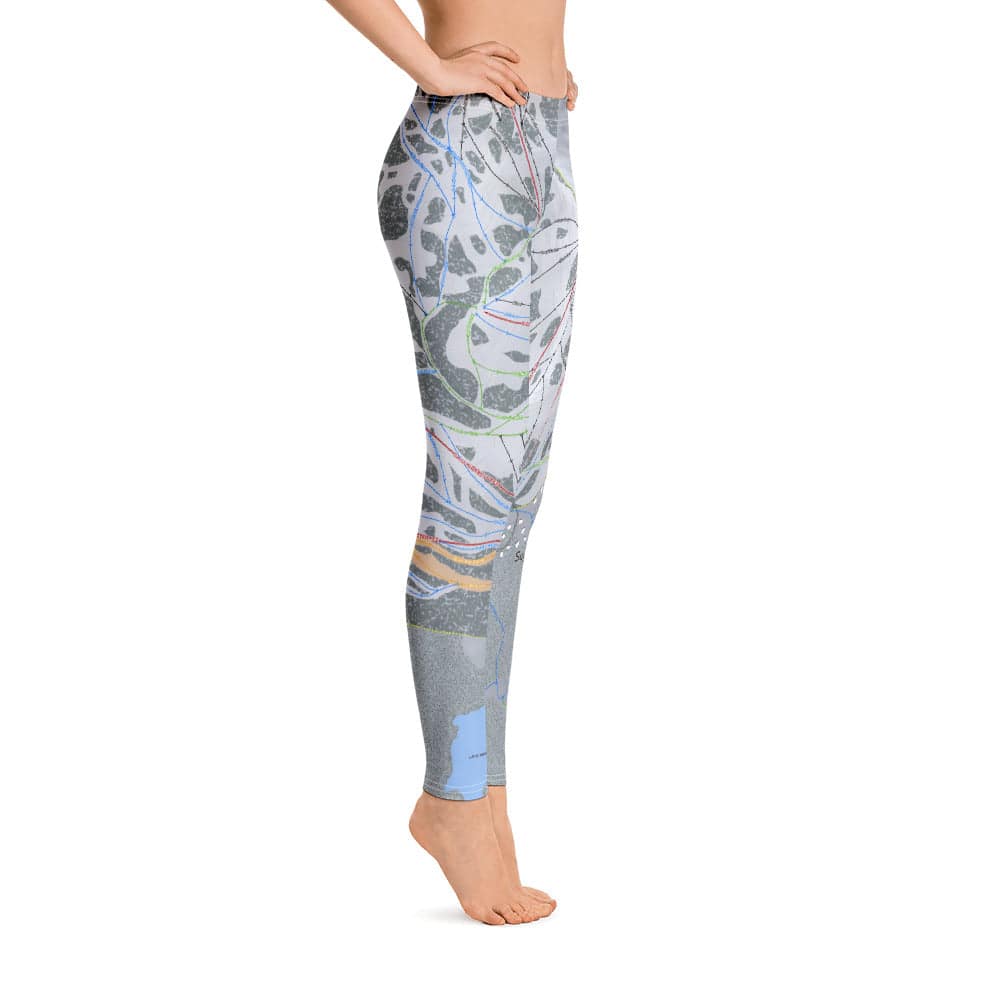 Sugar bowl, California Ski Trail Map Women's Base Layer Bottom - Powderaddicts