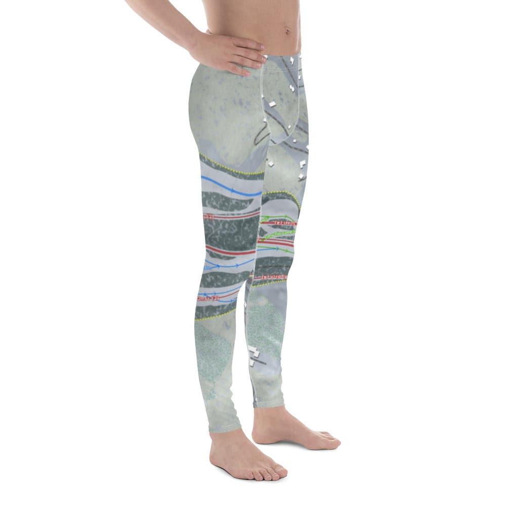 Sugar Mountain, North Carolina Ski Trail Map Men's Base Layer Bottom - Powderaddicts