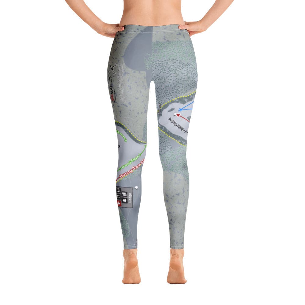 Sugarloaf, Maine Ski Trail Map Women&#39;s Base Layer Bottom - Powderaddicts