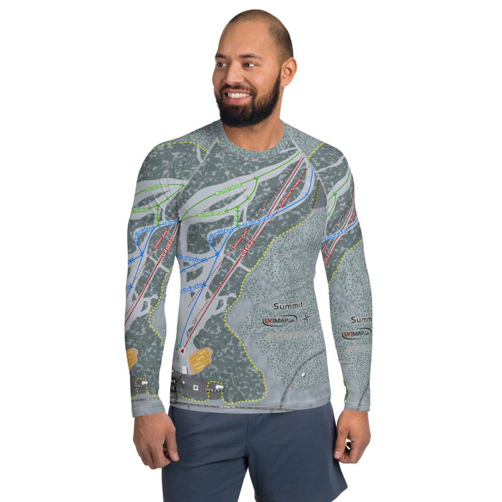 Summit, Oregon Ski Trail Map Men's Base Layer Top