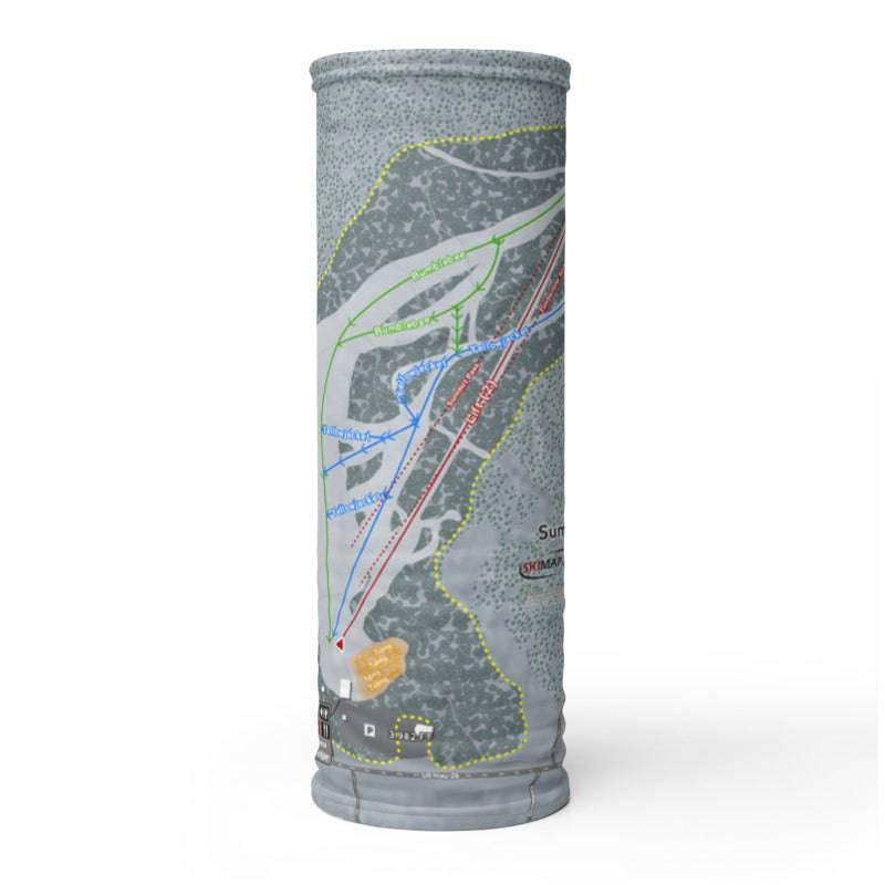 Summit, Oregon Ski Trail Map Printed Neck Gaiter - Powderaddicts