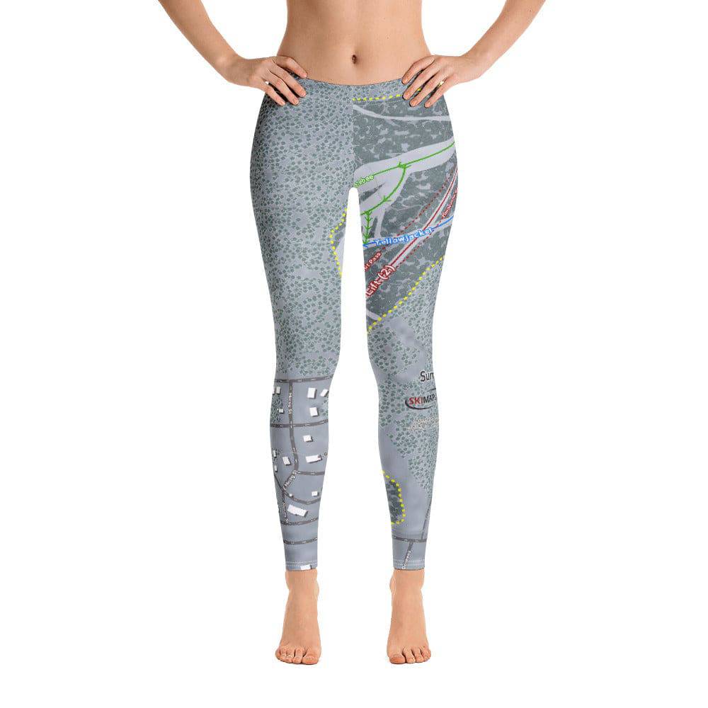 Summit, Oregon Ski Trail Map Women's Base Layer Bottom - Powderaddicts