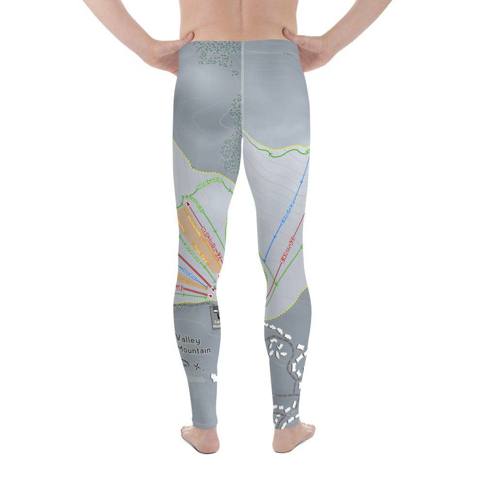 Sun Valley Dollar Mountain, Idaho Ski Trail Map Men's Base Layer Bottom - Powderaddicts