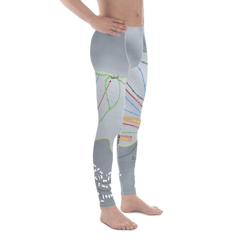 Sun Valley Dollar Mountain, Idaho Ski Trail Map Men's Base Layer Bottom - Powderaddicts