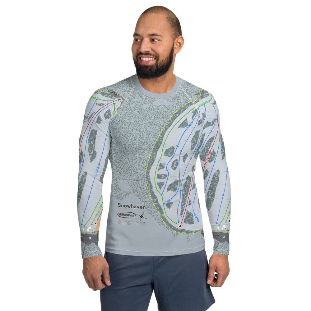 Sun Valley Dollar Mountain, Idaho Ski Trail Map Men's Base Layer Top