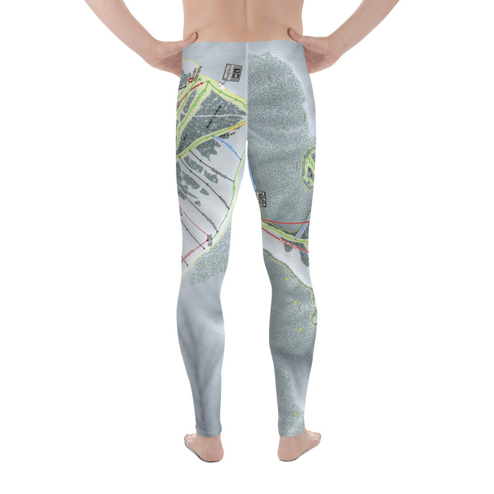 Sun Valley Idaho Ski Trail Map Men's Base Layer Bottom - Powderaddicts